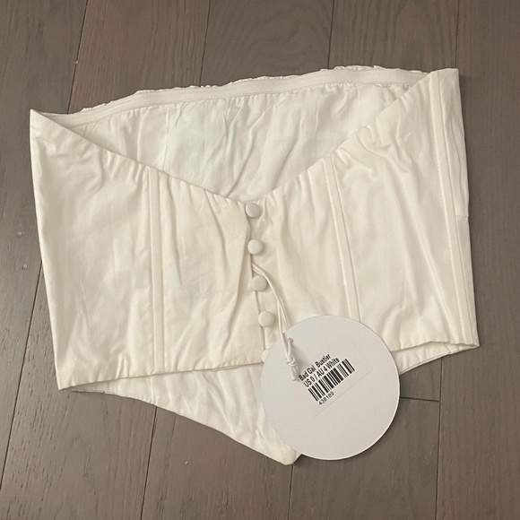 NWT Princess Polly Bad Gal bustier top white - Picture 4 of 6